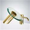 Fontana Gold Waterfall Motion Sensor Faucet & Automatic Soap Dispenser For Restrooms